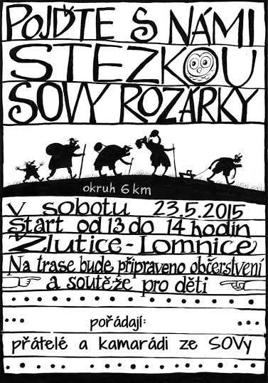 Plakát - pochod stezkou sovy Rozárky