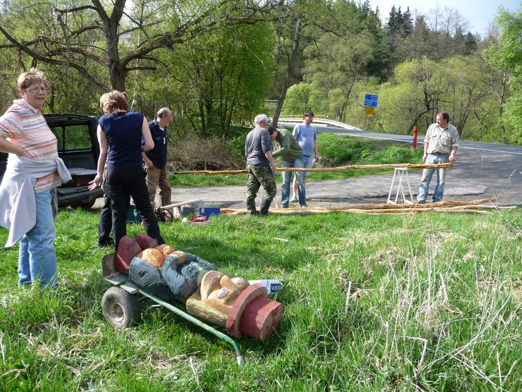 Příprava na břehu